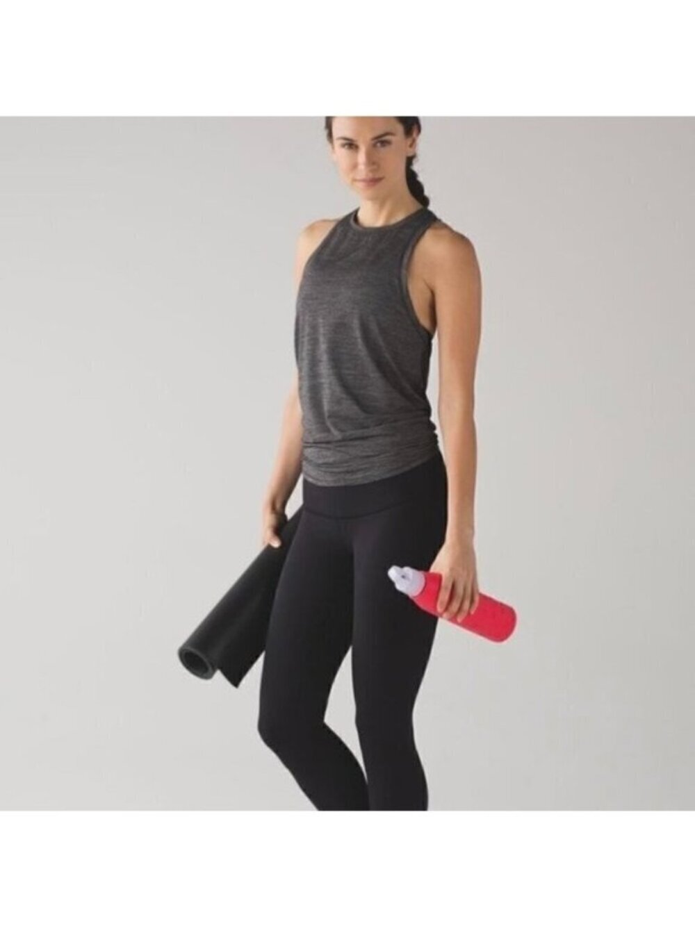 LULULEMON Hot like Agni singlet in heather gray size 4 J57